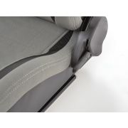 Слика  на Спортски седишта комплет 2 бр. Köln еко кожа/текстил црни/сиви FK Automotive FKRSE17053