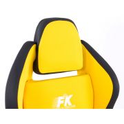 Слика  на Спортски седишта комплет 2 бр. Race 5 жолти/црни FK Automotive FKRSE759/760