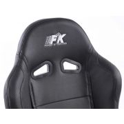 Слика  на Спортски седишта комплет 2 бр. Racing еко кожа црни FK Automotive FKRSE945/946