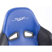 Слика  на Спортски седишта комплет 2 бр. SCE-Sportive 1 еко кожа плави/црни FK Automotive SCERSE105/106