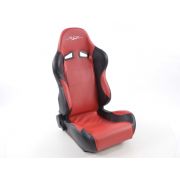 Слика  на Спортски седишта комплет 2 бр. SCE-Sportive 1 еко кожа црвени /црни FK Automotive SCERSE107/108