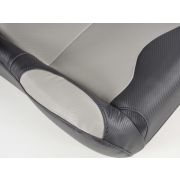 Слика  на Спортски седишта комплет 2 бр. Spacelook Carbon еко кожа сиви/црни FK Automotive FKRSE805/806
