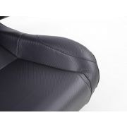 Слика  на Спортски седишта комплет 2 бр. Spacelook Carbon еко кожа црни FK Automotive FKRSE817/818