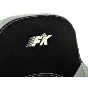 Слика  на Спортски седишта комплет 2 бр. Vancouver црни/сиви FK Automotive FKRSE011069