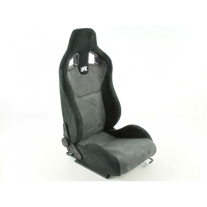 Слика на Спортски седишта комплет 2 бр. Columbus еко кожа сиви/црни FK Automotive FKRSE011041 за  Mazda RX-8 (SE17) 1.3 - 200 kоњи бензин