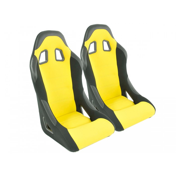 Слика на Спортски седишта комплет 2 бр. Edition 4 жолти FK Automotive DP041 за  MG ZR 160 - 160 kоњи бензин
