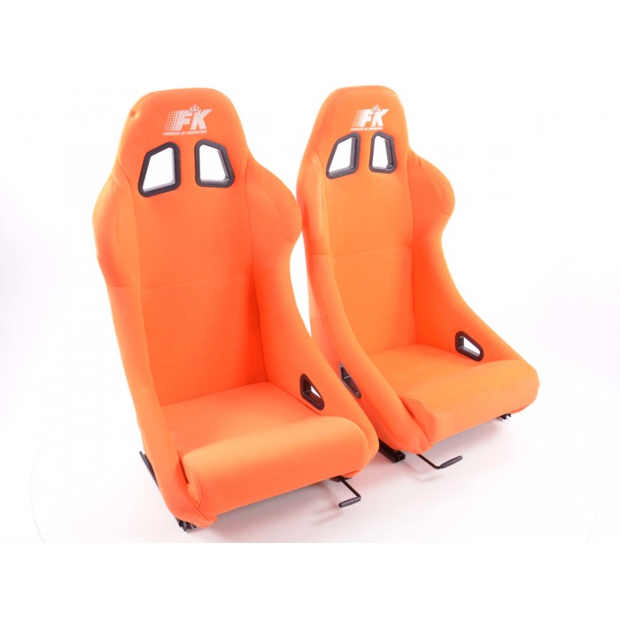 Слика на Спортски седишта комплет 2 бр. San Francisco портокалови FK Automotive FKRSE010163 за  MG MGF (RD) 1.8 i 16V - 120 kоњи бензин
